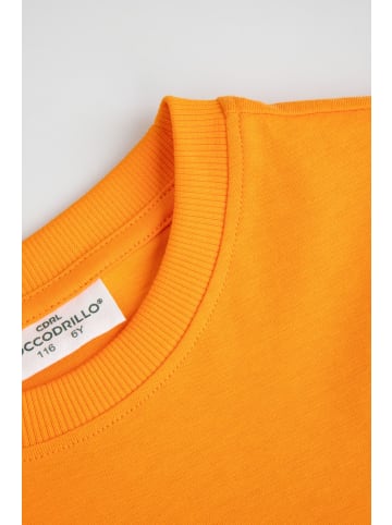 Coccodrillo Baumwoll-T-Shirt mit kurzen Ärmeln Halloween in orange
