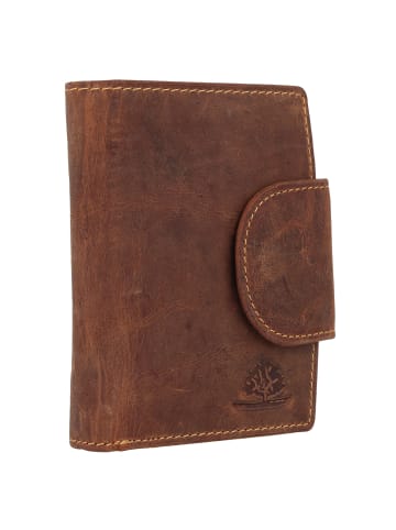 Greenburry Geldbörse Leder 9 cm braun