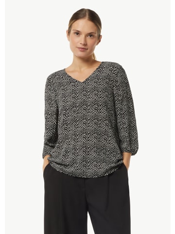 comma Bluse kurzarm in Schwarz