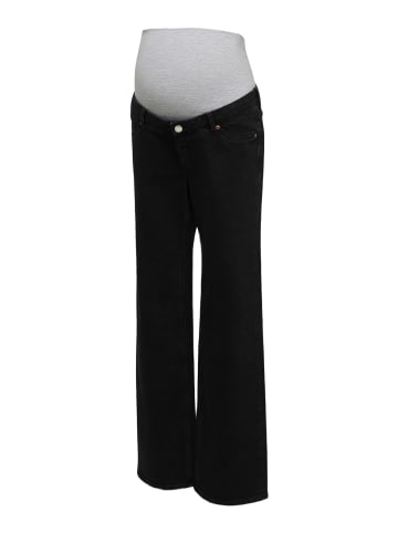 Vero Moda Umstandsjeans mit weitem Bein in Black