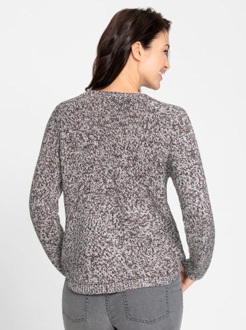 WITT WEIDEN Rundhals-Pullover in mauve-meliert