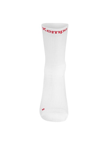 Kempa Socken Logo Classic Kids in weiß/rot