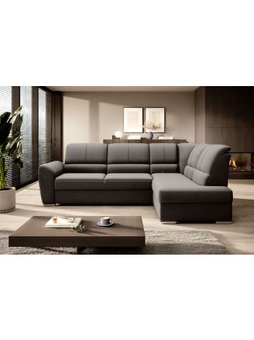 MF Design Silver Recamiere Rechts in Dunkelbraun -  (L) 270 x (B) 270 x (H) 93 cm