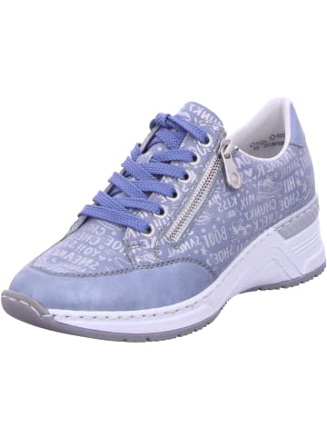 rieker Schnürhalbschuh in blau