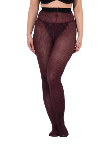 Ulla Popken Strumpfhose in bordeauxrot