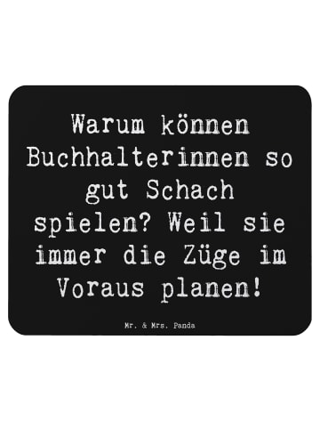 Mr. & Mrs. Panda Mauspad Spruch Buchhalterin Schachmeisterin mit... in Schwarz