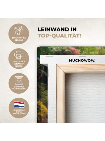 MuchoWow Leinwand bilder Tropischer Wasserfall (BxH)