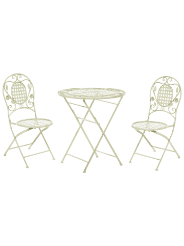 Beliani 3-tlg Bistro Set BIVIO in Grün