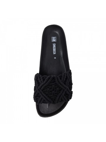 Verbenas Pantolette RAGA Knots in Schwarz