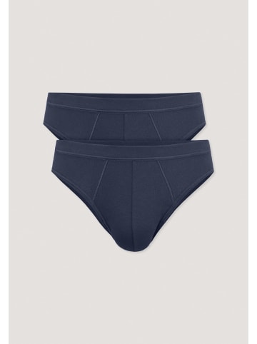 Hessnatur Slip Regular Cut 2er-Pack in dunkelblau