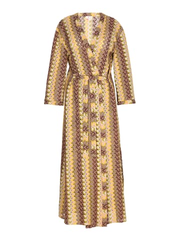 IZIA Kimono in Gelb Mehrfarbig