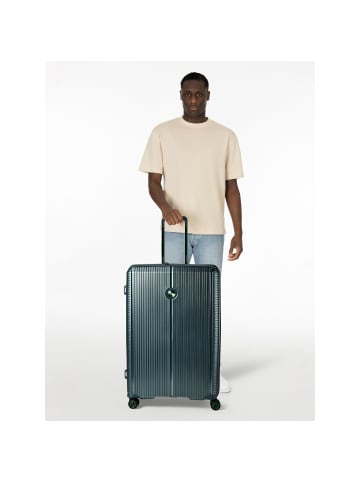 Polestream Paris 4 Rollen Trolley 78 cm in green metallic