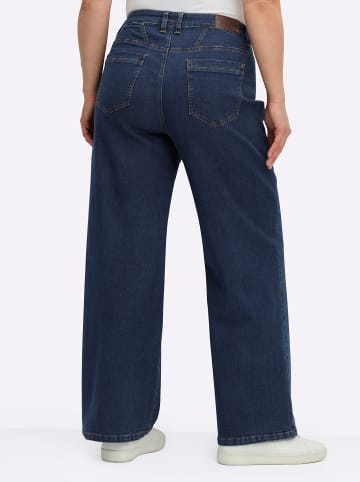 sheego Jeans in blue-stone-washed