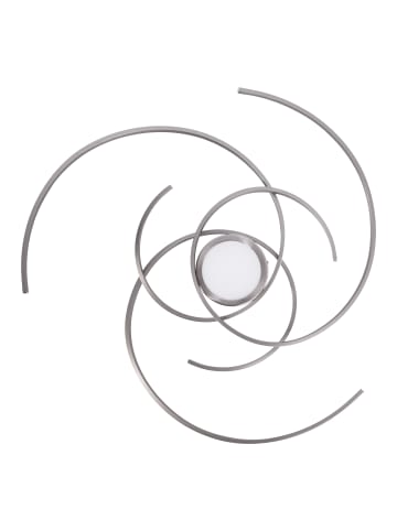 näve LED Deckenleuchte "RADON" in stahl-blank - EEK E