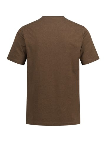 JP1880 Kurzarm T-Shirt in taupe melange