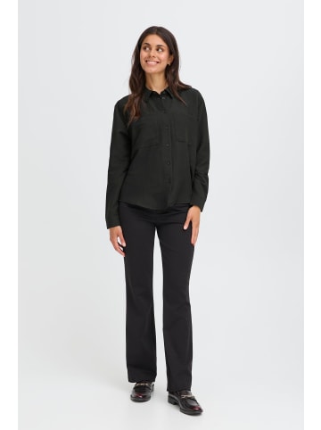 Fransa Langarm - Hemd FRGALA Loose fit in Black