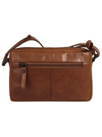 SPIKES & SPARROW Umhängetasche in cognac