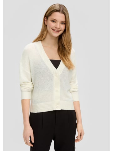 QS Strickjacke in 0200_creme