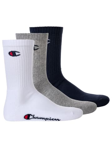 Champion Socken 3er Pack in Blau/Weiß/Grau