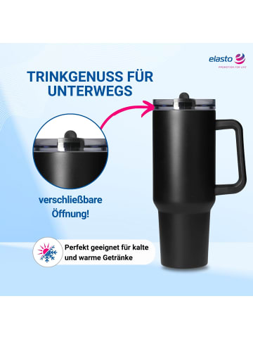 elasto Vakuumbecher "Tampa" in schwarz - 1200 ml