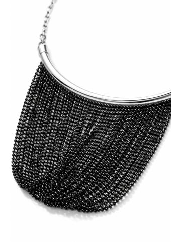 collezione alessandro Statementkette " Uta " in schwarz