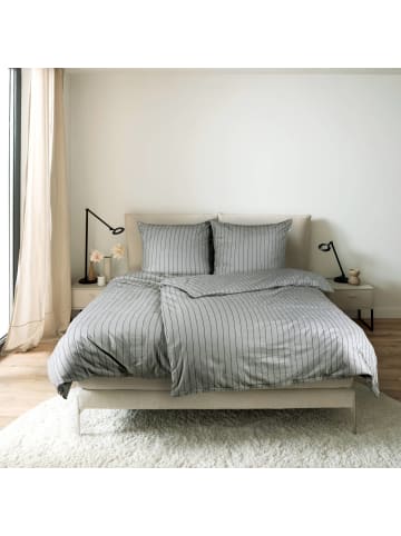 Schöner Wohnen Kollektion SWK Bettwäsche SoftStripe in vielen Größen in Grau