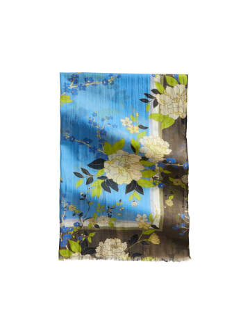 Marc O'Polo Schal mit Allover-Print in Medium Green