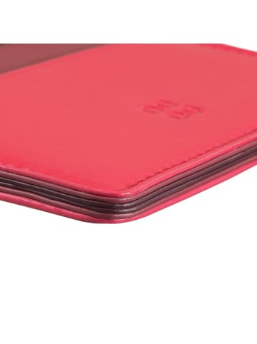 DuDu Boracay Kreditkartenetui Leder 10 cm in himbeere