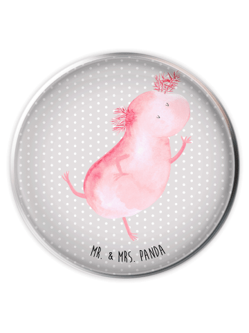 Mr. & Mrs. Panda Waschbecken Stöpsel Axolotl Tanzen ohne Spruch in Grau Pastell