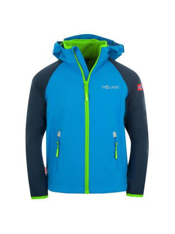 Trollkids Zip-Off Softshelljacke Rondane in navy/blue