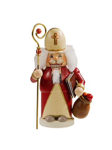 Käthes Original Nussknacker Holzknackl "Sankt Nikolaus", 14cm in bunt