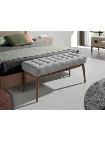 Angel Cerdá Bank 5107 in Grau / Walnuss – (B)100 x (H)40 x (T)45 cm
