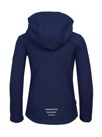 Trollkids Softshell Jacke "Oslofjord" in Marineblau / Magenta