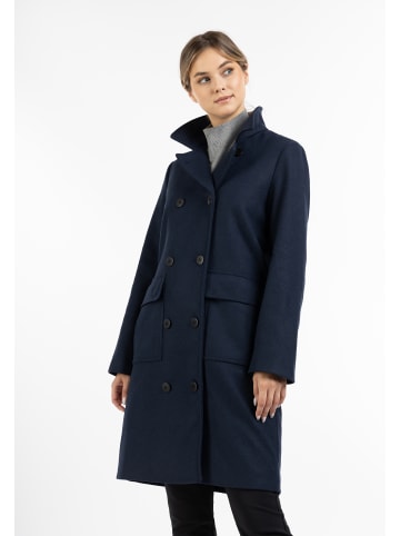 DreiMaster Damen Übergangsmantel Aus Wollgemisch in Nachtblau