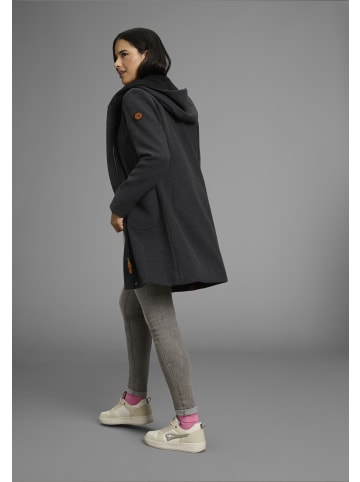 Kangaroos Kurzmantel in dunkel-grau-melange