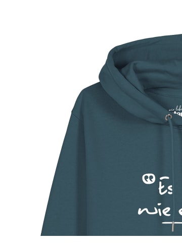 wat? Apparel Sweatshirt Es ist wie es ist in Petrol