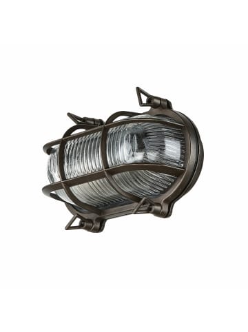 Licht-Erlebnisse Außen Wandlampe (B)21 x (H)13 cm in Schwarz Antik