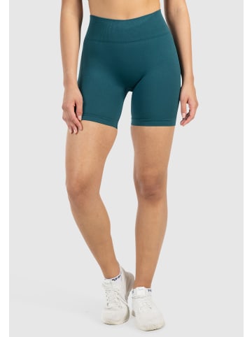 SMILODOX Shorts Nomeli Scrunch in Dunkel Grün