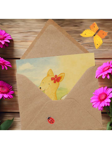 Mr. & Mrs. Panda Einladungskarte Fuchs Mama Design mit Spruch in Weiß