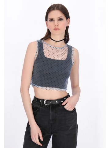 myMo ROCKS Women Top in blue black