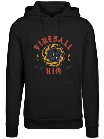 F4NT4STIC Hoodie Stranger Things Fireball Dice 86 Netflix TV Series in schwarz