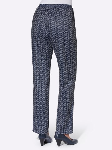 WITT WEIDEN Jersey-Hose in marine-gewellt