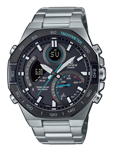 Casio Edifice Herrenuhr Solar Bluetooth Stahl/Schwarz