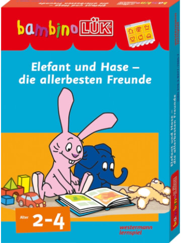 Westermann Lernspielverlag Lernspiel bambinoLÜK Set Elefant und Hase - allerbesten Freunde, 24 M - 4 J