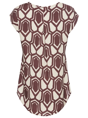 Laura Scott Druckbluse in bordeaux-grafik