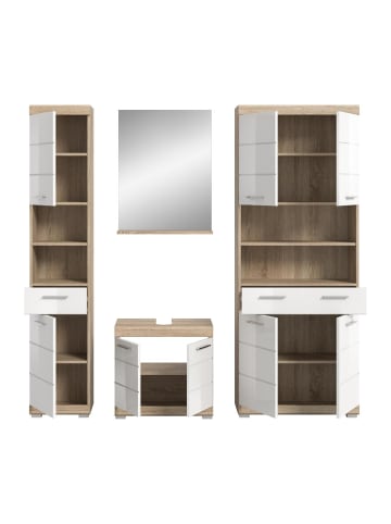 ebuy24 Weiß 186 x 34 cm