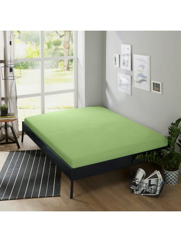 Erwin Müller Frottee Spannbettlaken Erding in apfelgrün