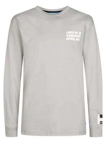Petrol Industries Langarmshirt mit Print Ironlake in Schwarz