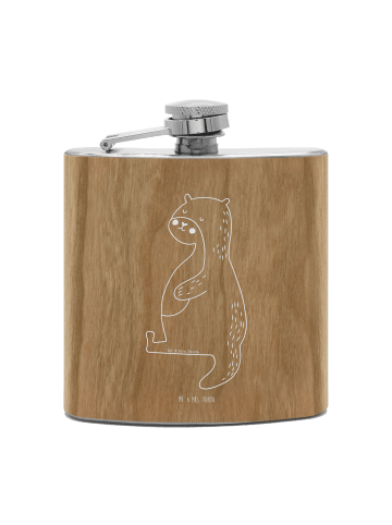 Mr. & Mrs. Panda Feldflasche Otter Bauch ohne Spruch in Braun