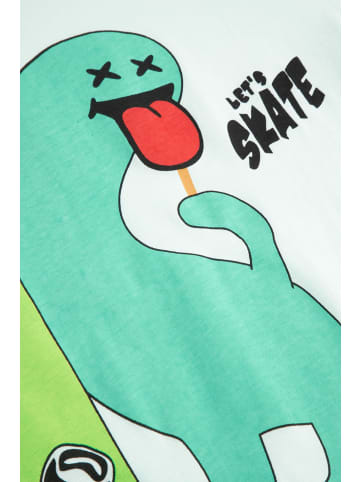 MOKIDA Baumwoll-T-Shirt mit kurzen Ärmeln in hellblau